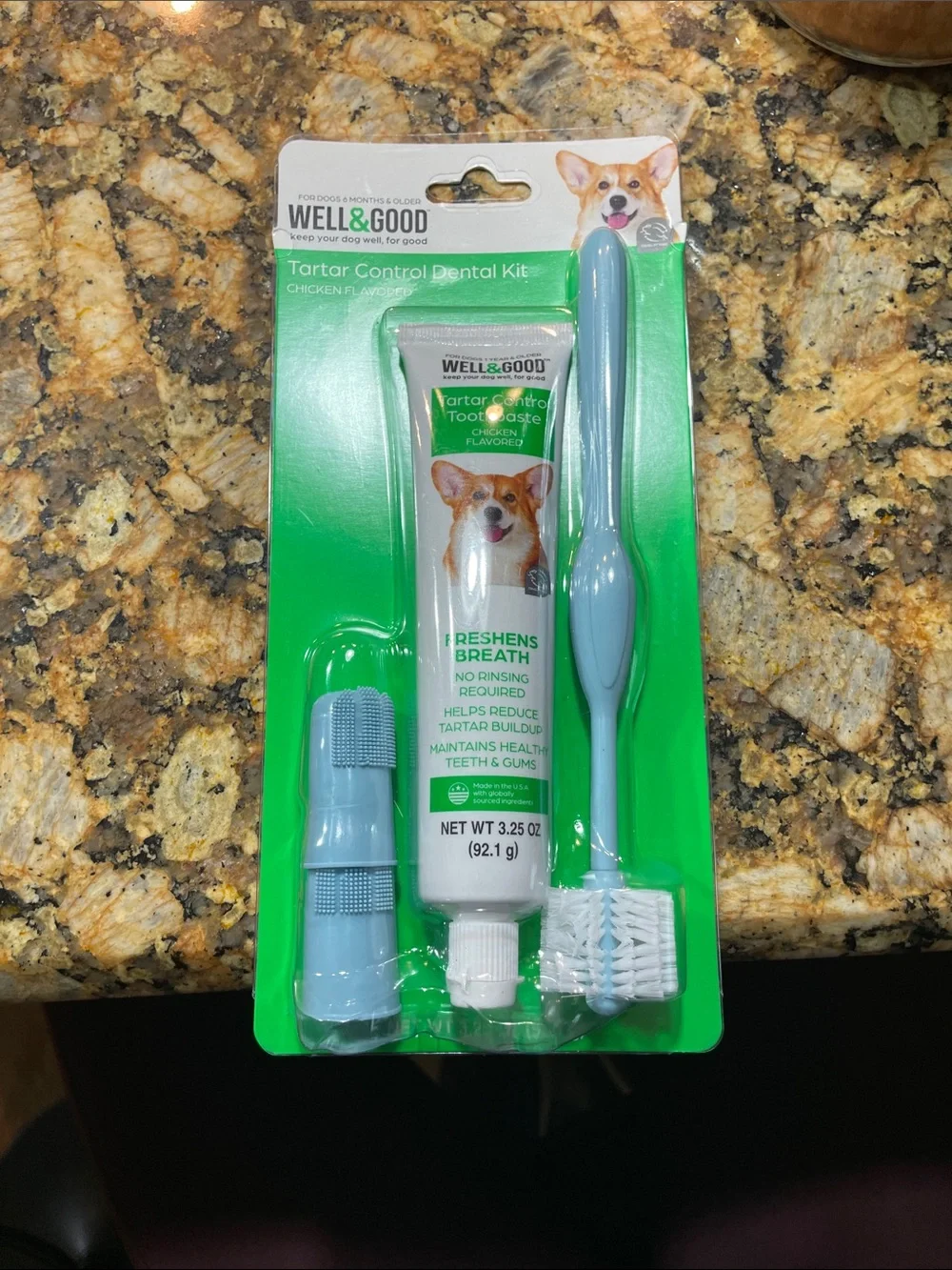 WELL & GOOD Tartar Control Dental Kit - Light Blue